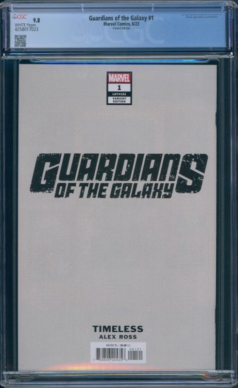 Guardians of the Galaxy #1 CGC 9.8 Alex Ross Timeless Doctor Doom Marvel 2023