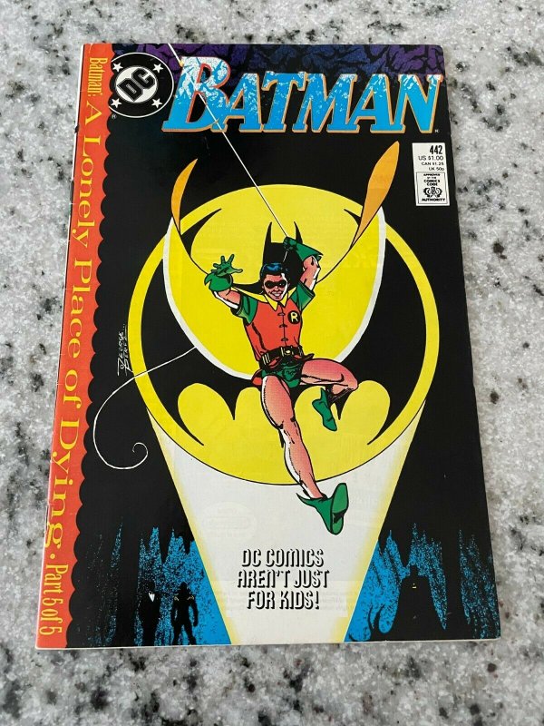 Batman # 442 NM 1st Print DC Comic Book Harley Quinn Joker Robin Gotham DH15