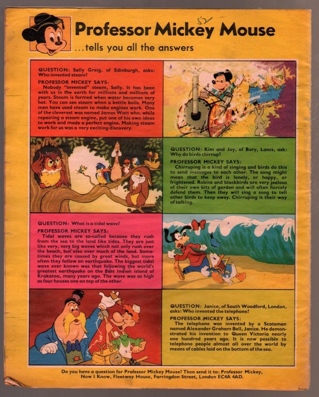 Walt Disney's Now I Know #20 1973-U.K.-Tramp the Dog-G