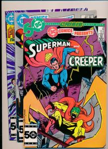 LOT OF 3 DC Presents SUPERMAN & THE CREEPER #88, OMEGA MEN#89, ATOM#90 VF(PF134)