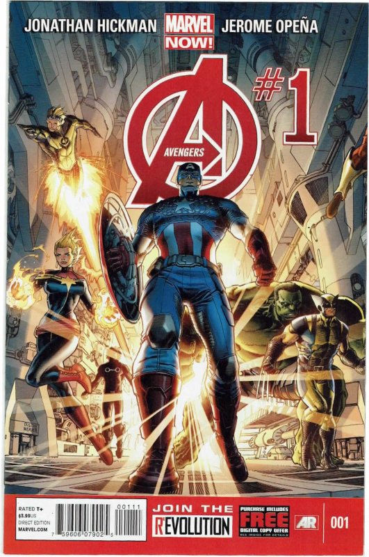 Avengers #1 (2013 v5) Jonathan Hickman 1st Captain Universe, Smasher NM