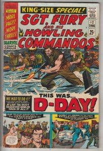 Sgt. Fury and His Howling Commandos King-Size #2 (Aug-66) FN/VF Mid-High-Grad...