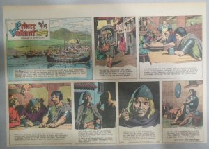 Prince Valiant Sunday #1535 by Hal Foster from 7/10/1966 Half Full Page Size !