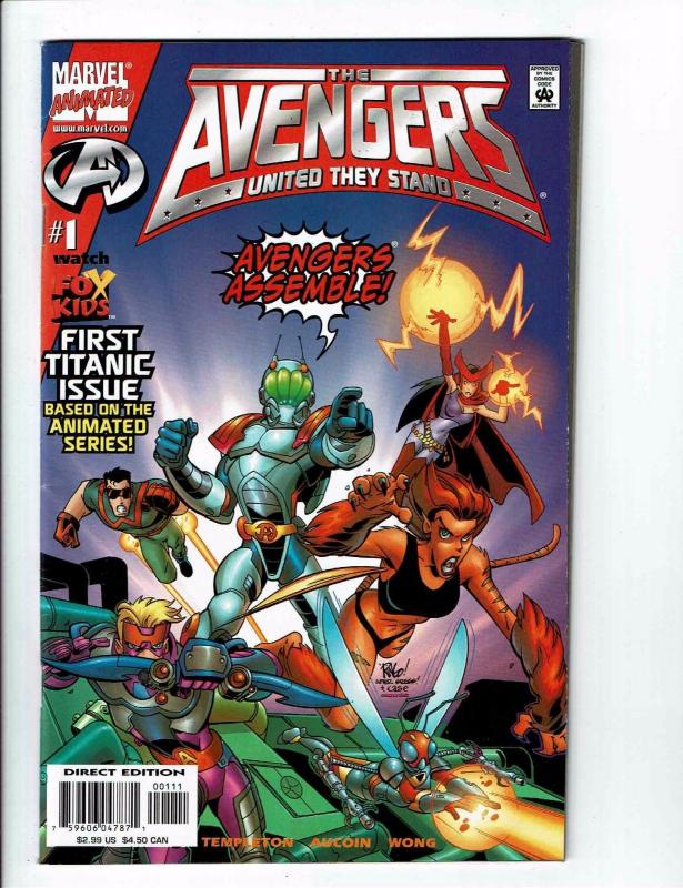 7 Avengers United They Stand FOX Kids Cartoon Marvel Series # 1 2 3 4 5 6 7 BH5