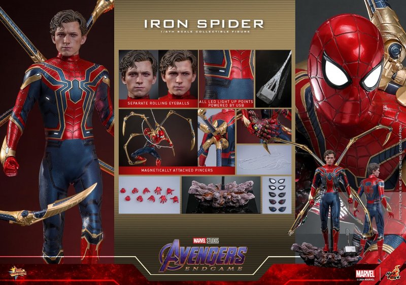 Hot Toys Sideshow Spider-man Iron Spider Holland 1/6 Scale Figure 913630