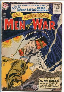 ALL AMERICAN MEN OF WAR #37-1956-WWII-DC-SILVER AGE-TANK-KUBERT-good/vg