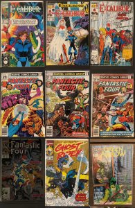 Lot of 9 Comics (See Description) Fantastic Four, Excalibur, Ghost Rider, Gre...