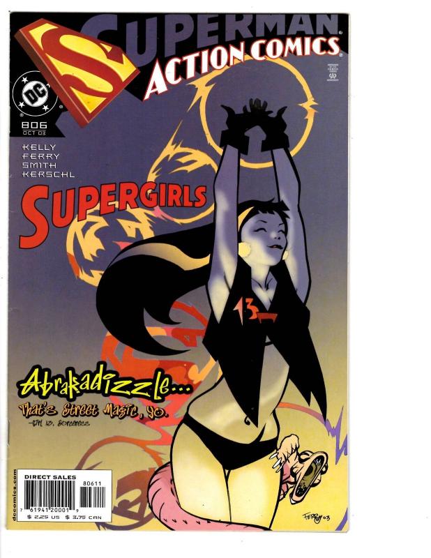 3 Action Comics DC Comic Books # 804 805 806 Superman Lex Luthor Supergirl BH26