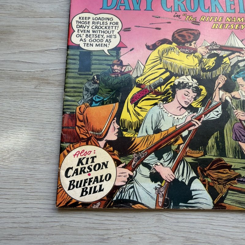 Frontier Fighters #2 Davy Crockett DC Golden Age 1955 Western Comic VG
