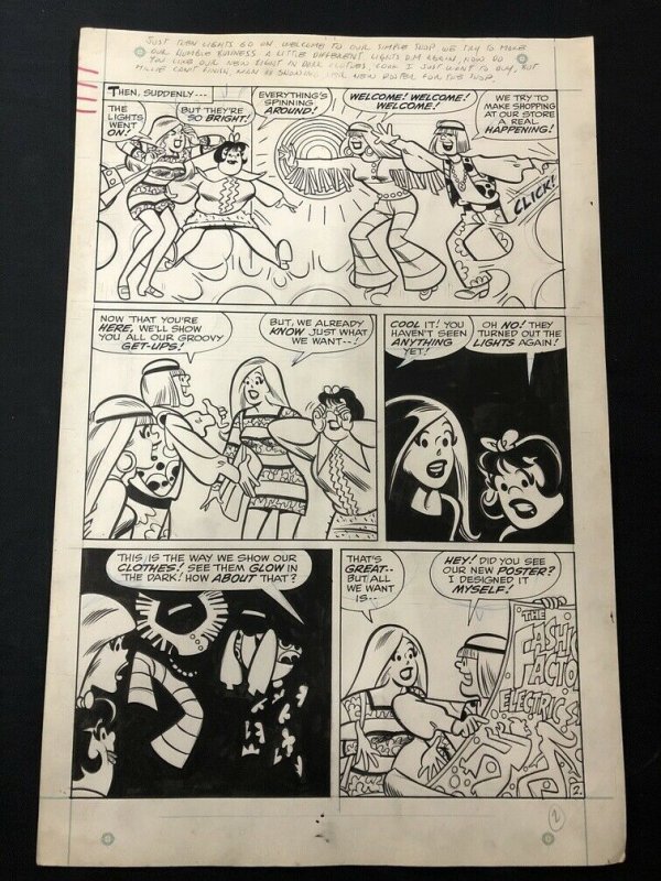 Mad About Millie #15 Page 2 Original Comic Art- Stan Goldberg 1970