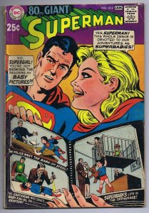 Superman #212 ORIGINAL Vintage 1969 DC Comics 80 Pg Giant Supergirl