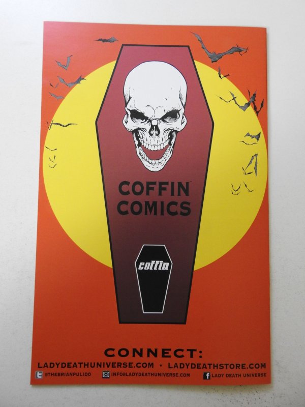 Lady Death: Echoes #1 Lady Bat/ Red Edition NM Condition! Signed W/ COA!