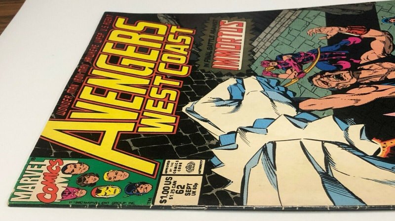 Avengers West Coast #62 Loki - Time Keepers - Immortus - Marvel 1990 - Disney +