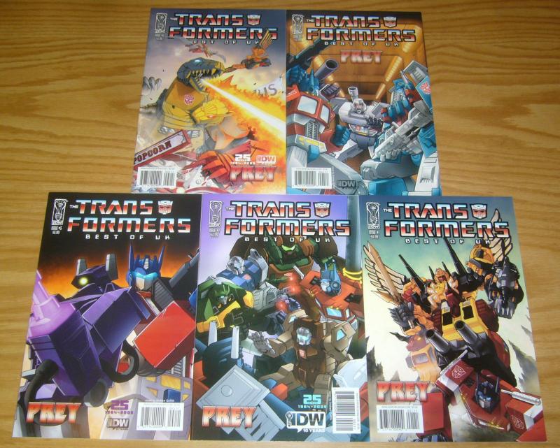 Transformers: Best of UK - Prey #1-5 VF/NM complete series - simon furman 2 3 4