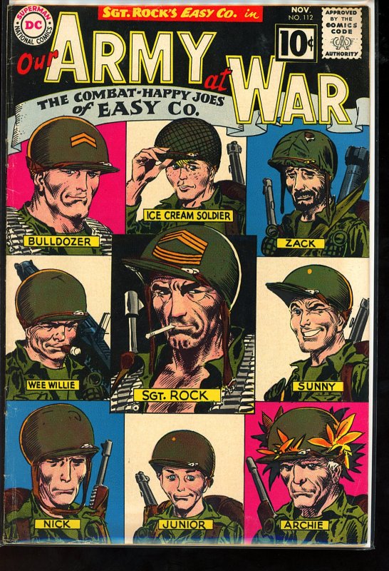 Our Army at War #112 (1961) Classic Cover