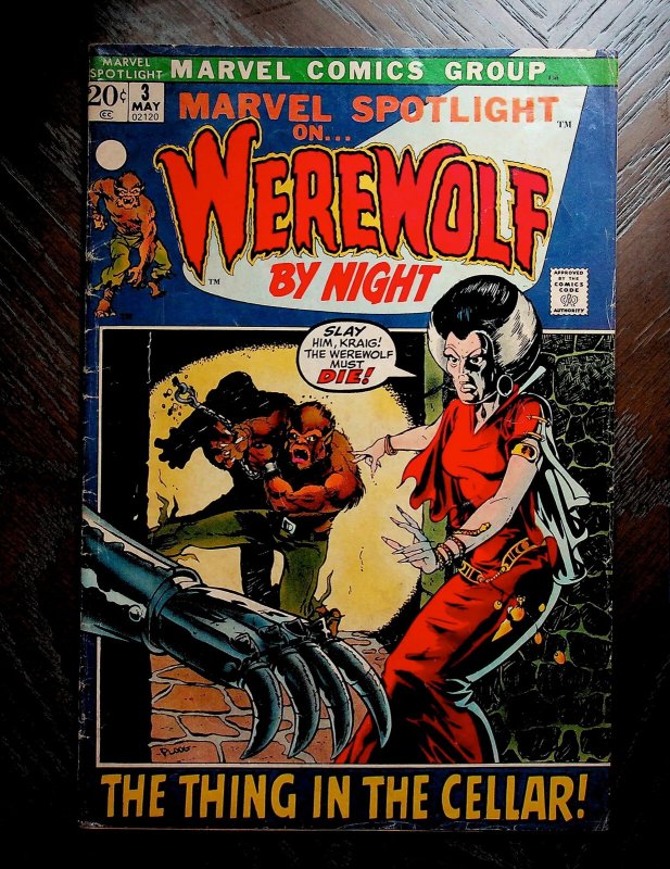 Marvel Spotlight #3 4.0 Very Good 2nd app. Werewolf by Night (Jack Russell).