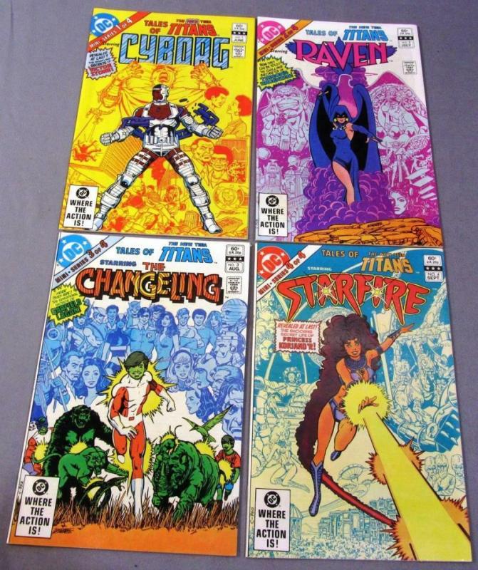 Tales of NEW TEEN TITANS #1 2 3 4, VF/NM, Cyborg, 1982 more DC in store, 1-4 set