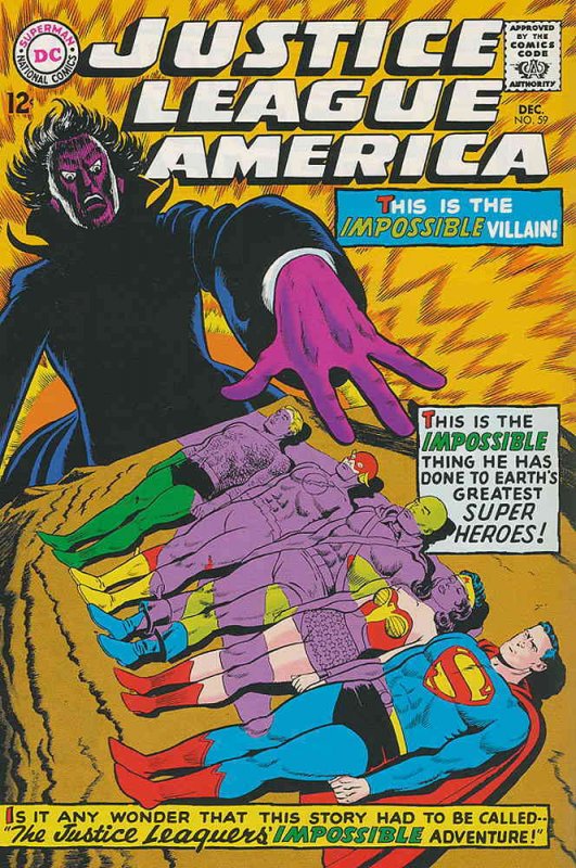 Justice League of America #59 VG ; DC | low grade comic December 1967 Impossible