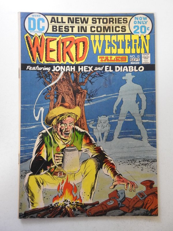 Weird Western Tales #13 (1972) GD/VG Condition moisture stain