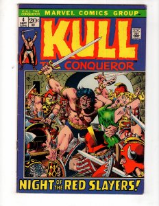 Kull the Conqueror #4 (VF-) 1972 MARVEL Bronze Age SWORD & SORCERY