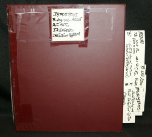 Joe Kubert's Reference Guide Binder w COA - JBPDS BIDS Biological Agent Auto