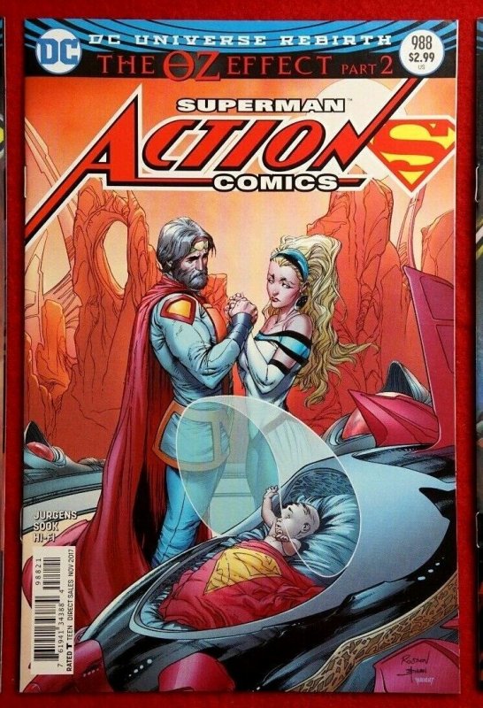 ACTION COMICS #987-992 COMPLETE OZ EFFECT LENTICULAR Complete Set