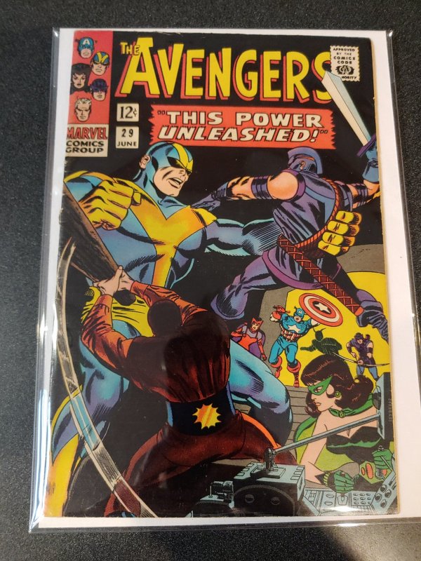 ​Avengers #29 - Awesome Goliath Action Cover - FINE +1966