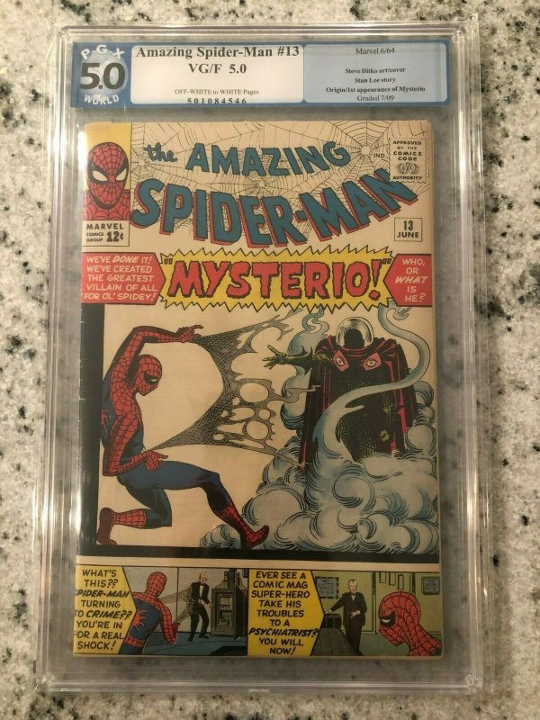 Amazing Spider-Man # 13 VG/FN PGX 5.0 GRADED Marvel COMIC Book Mysterio TJ1