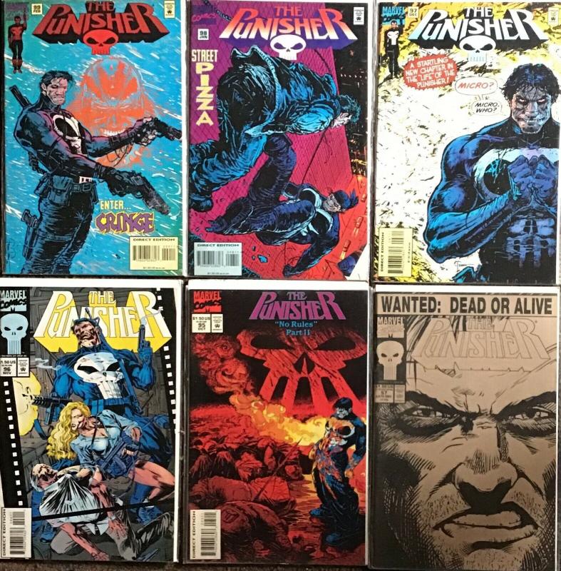 PUNISHER (MARVEL) VOLUME ONE #57,95-99 ALL NM CONDITION