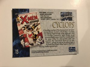 CYCLOPS #13 card : 1992 Marvel Masterpieces Fleer NM/M; base, Jusko art