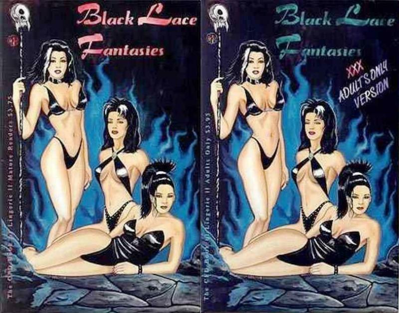 BLACK LACE FANTASIES CFD BOOK OF LINGERIE II  1A-1B Set