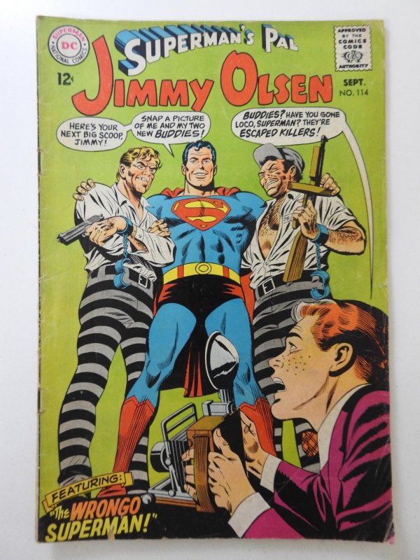 Superman's Pal, Jimmy Olsen #114 (1968) VG- Condition