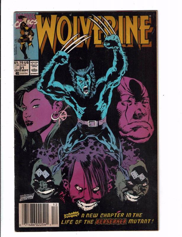 7 Wolverine Marvel Comic Books #24 25 26 31 32 33 34 X-Men Sabretooth Storm J120