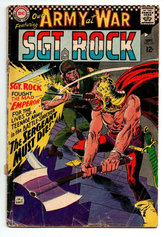 Our Army at War #171 - Sgt Rock vs the Mad Emporer - 1966 - GD 