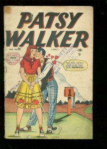 PATSY WALKER #20 1949-MARVEL-GOLF COVER-HARVEY KURTZMAN G-