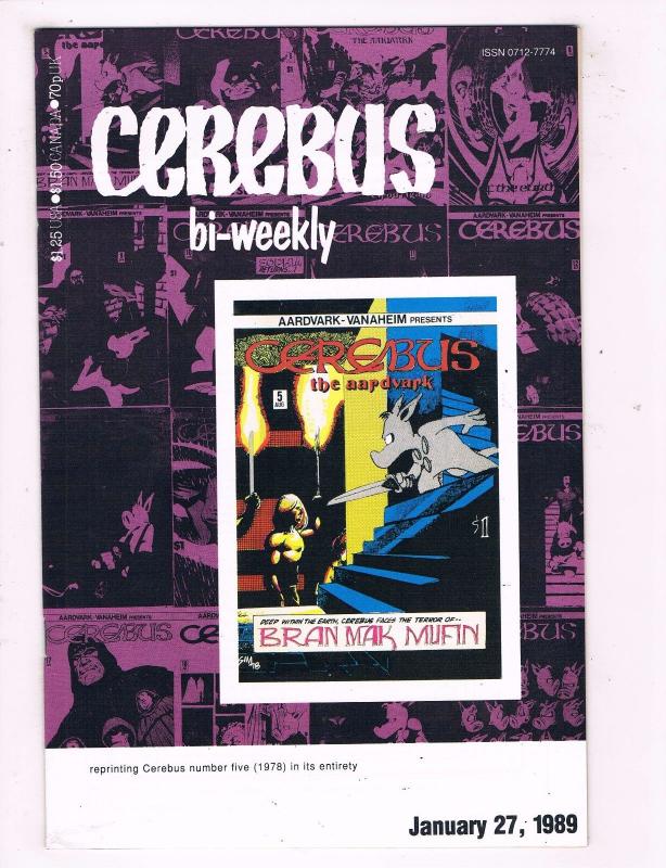 Lot Of 7 Cerebus Bi-Weekly Aardvark Vanaheim Comic Books # 3 5 6 7 8 9 10 AD27