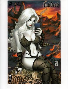 LADY DEATH MALEVOLENT DECIMATION #1 Selfie variant SIGNED PULIDO wCOA