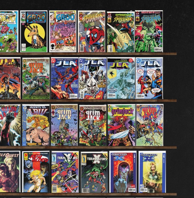 Huge Lot 150+ Comics with Grimjack, Ultimate X-Men, Cable & More!