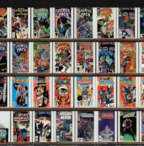 Huge Lot 150+ Comics with Power Pack, Warlord, Thor, Iron Man & More!
