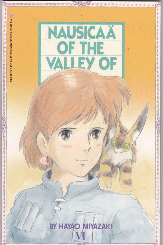 NAUSICAA OF THE VALLEY OF WIND #6, NM+, Hayao Miyazaki, Viz Select, 1987
