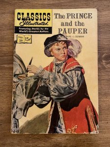 Classics Illustrated # 29 VG- HRN # 138 Gilberton Comic Book Prince Pauper J999