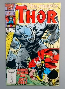 Thor #376 NM Absorbing Man Marvel 1986 JR1