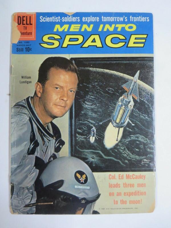 MEN INTO SPACE  #FC1083 (Dell,1960) (FAIR;FR)  Photo Cover!