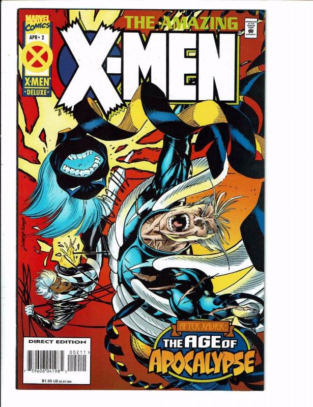 4 X-Men Marvel Comics Amazing # 1 2 4 + Marvel & X-Men Onslaught Apocalypse J90