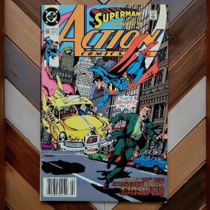 ACTION COMICS #650 (DC 1989) HIGH GRADE Newsstand! SUPERMAN Reflections PEREZ