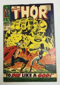 Thor #139 First 1st Series corner piece missing on rear cover 2.0 GD (1967)