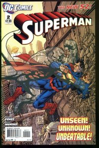 SUPERMAN #2 2011--NEW 52-EARLY ISSUE-NM