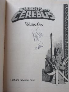 Swords of Cerebus the Aardvark by Dave Sim Vol. #1-6 Signed by Author! Lot