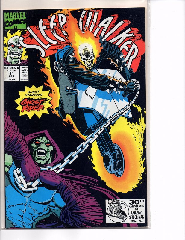 Marvel Comics Sleepwalker #11Ghost Rider Bret Blevins Art