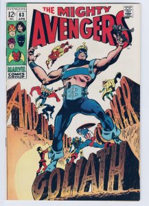 The Avengers #63 (1969) High Grade! 8.5/9.0